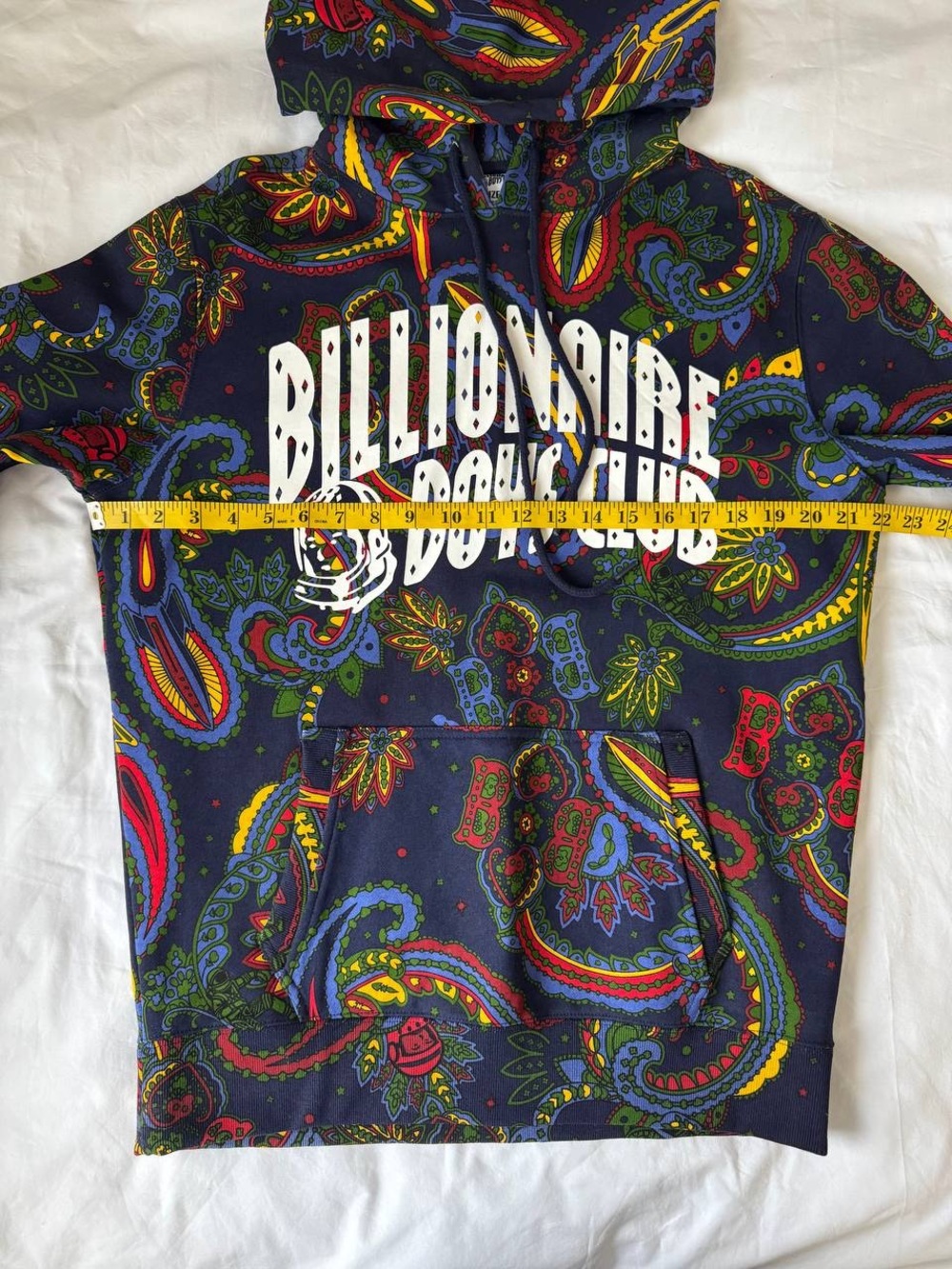 Billionaire Boys Club Paisley Graphic Logo Hoodie Pullover Multicolor Size M - Picture 6 of 7